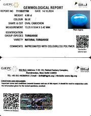 4.98/CT Natural Turquoise With Govt. Lab Certificate-1221